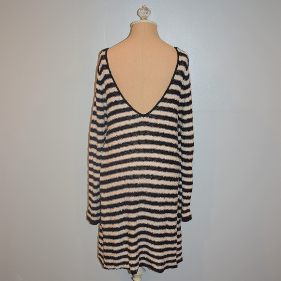 Free People Striped Swing Tunic Sweater Dress - Picture 5 of 5